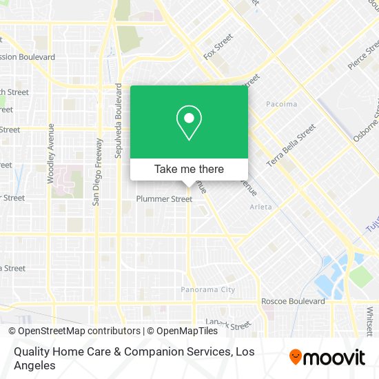 Quality Home Care & Companion Services map