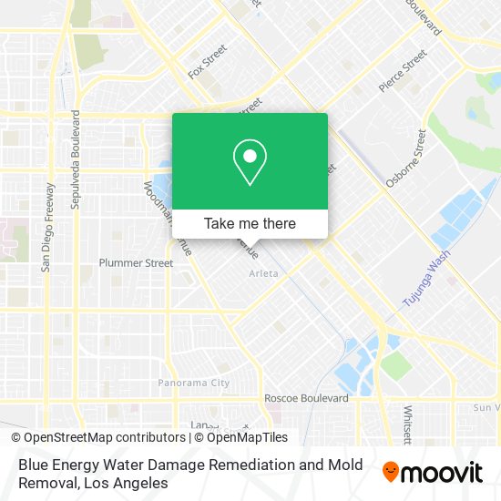 Blue Energy Water Damage Remediation and Mold Removal map
