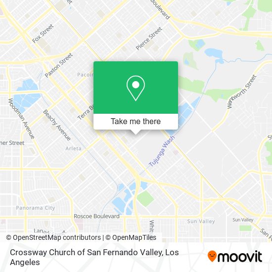 Mapa de Crossway Church of San Fernando Valley