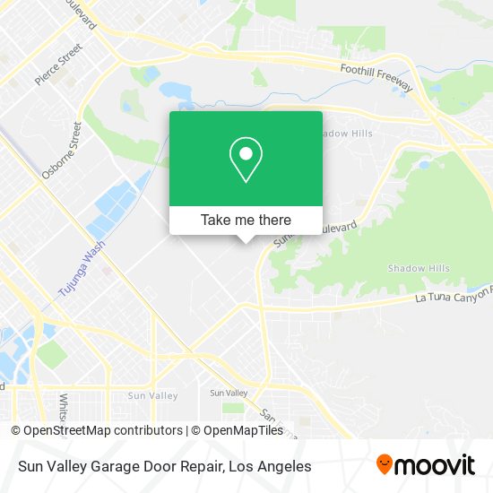 Mapa de Sun Valley Garage Door Repair