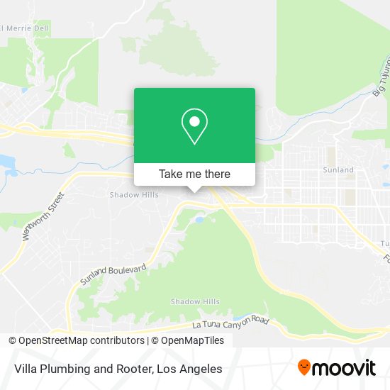 Villa Plumbing and Rooter map