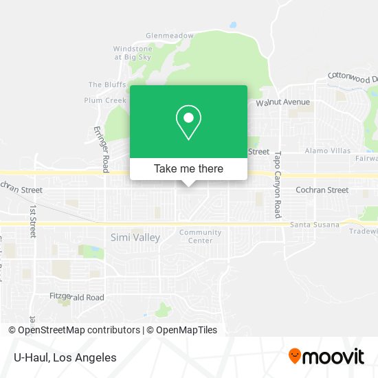 U-Haul map