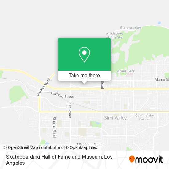 Skateboarding Hall of Fame and Museum map