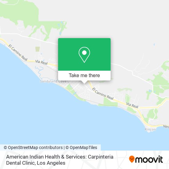 American Indian Health & Services: Carpinteria Dental Clinic map
