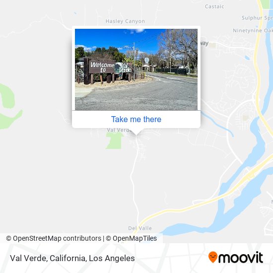 Val Verde, California map
