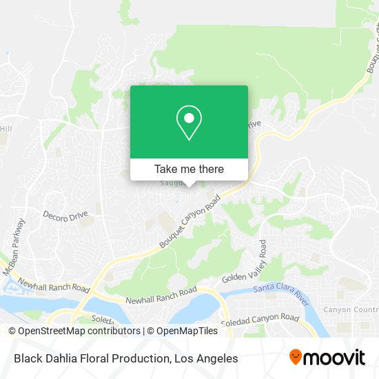 Black Dahlia Floral Production map