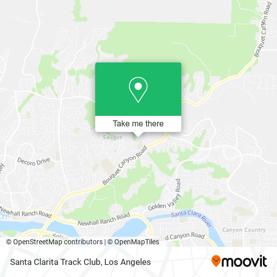 Mapa de Santa Clarita Track Club