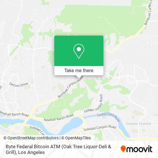 Mapa de Byte Federal Bitcoin ATM (Oak Tree Liquor-Deli & Grill)