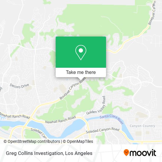 Greg Collins Investigation map