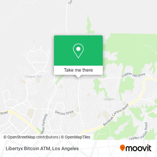 Mapa de Libertyx Bitcoin ATM