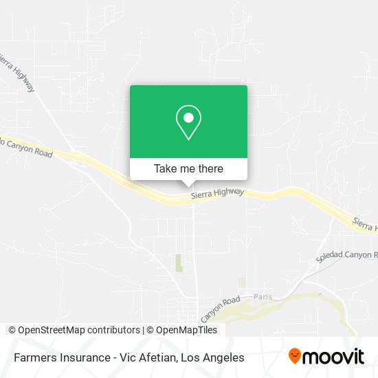Farmers Insurance - Vic Afetian map