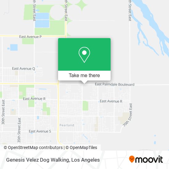 Genesis Velez Dog Walking map