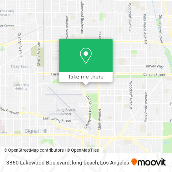 3860 Lakewood Boulevard, long beach map