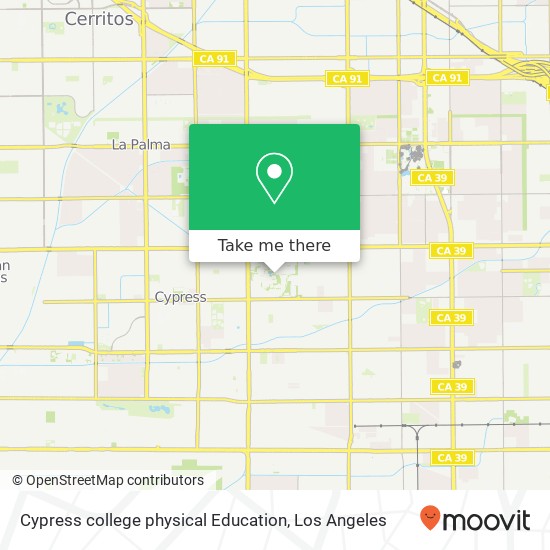 Cypress college physical Education map