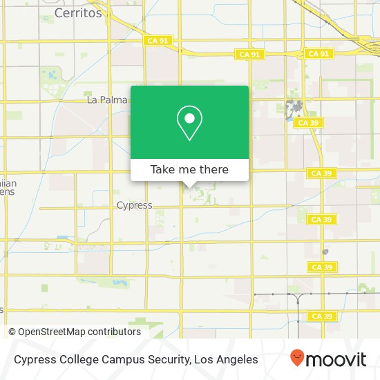 Cypress College Campus Security map