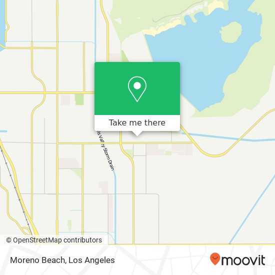 Moreno Beach map