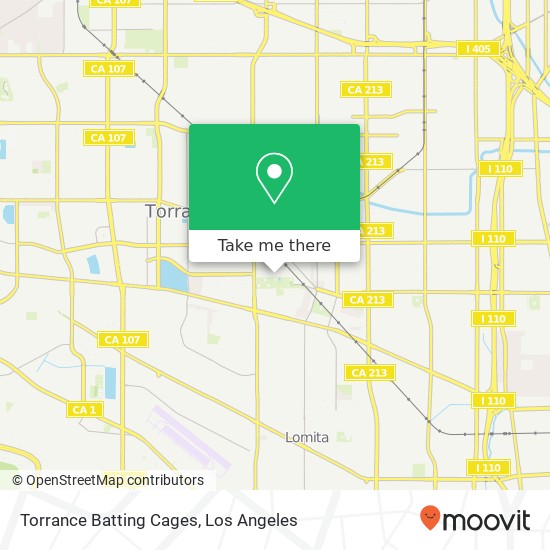 Torrance Batting Cages map