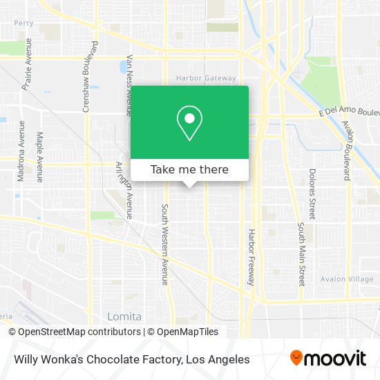 Mapa de Willy Wonka's Chocolate Factory