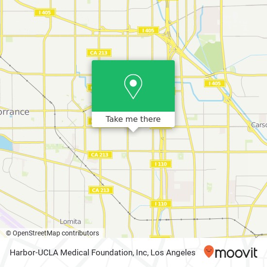 Mapa de Harbor-UCLA Medical Foundation, Inc