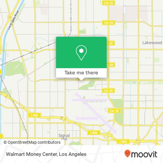 Walmart Money Center map