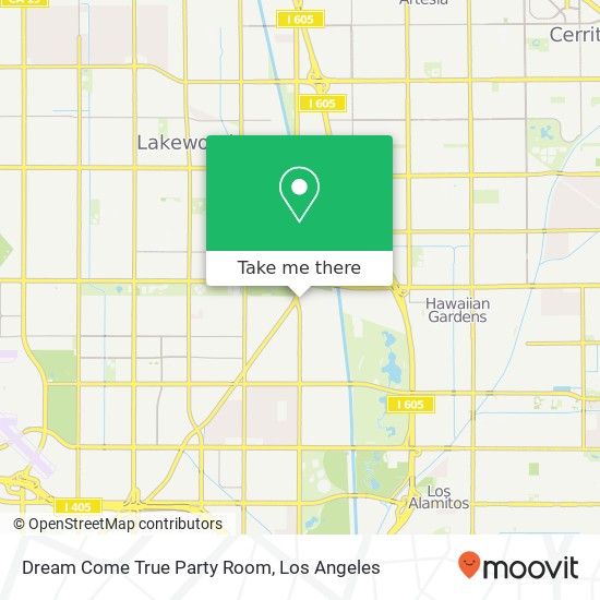 Mapa de Dream Come True Party Room