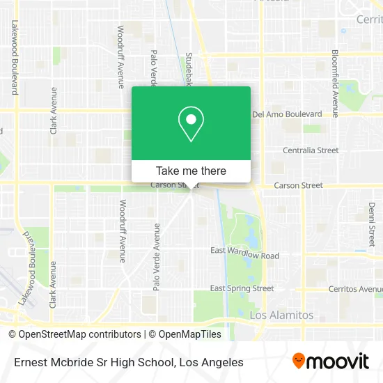 Ernest Mcbride Sr  High School map
