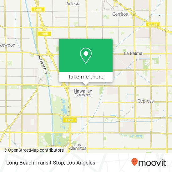 Long Beach Transit Stop map