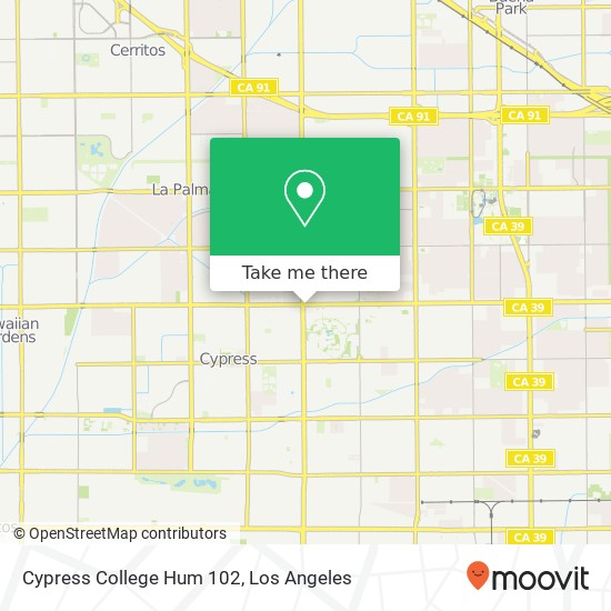 Cypress College Hum 102 map