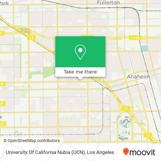 University Of California Nubia (UCN) map