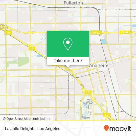 Mapa de La Jolla Delights