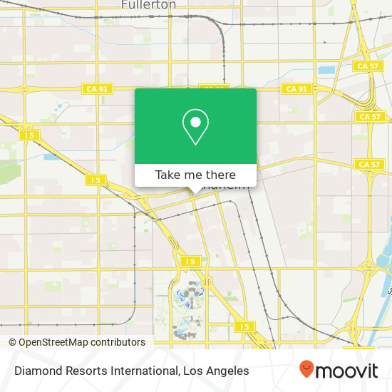 Mapa de Diamond Resorts International
