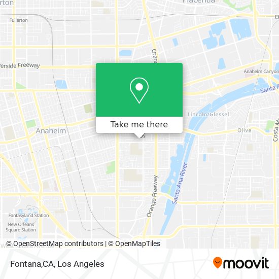 Mapa de Fontana,CA