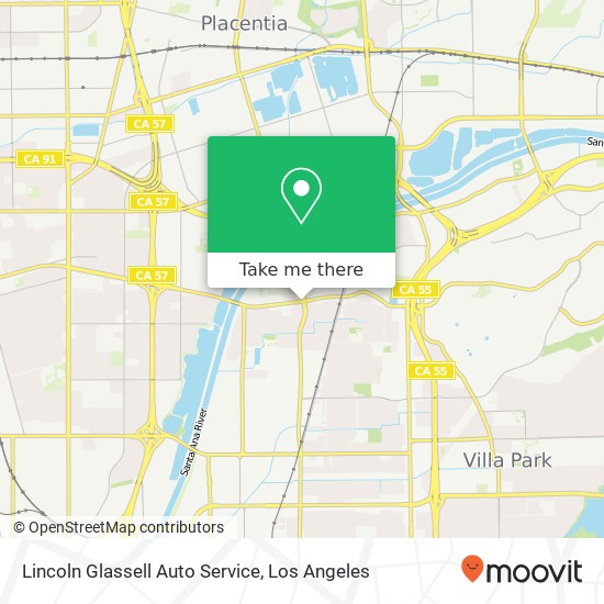 Lincoln Glassell Auto Service map