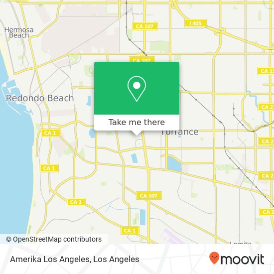 Amerika Los Angeles map