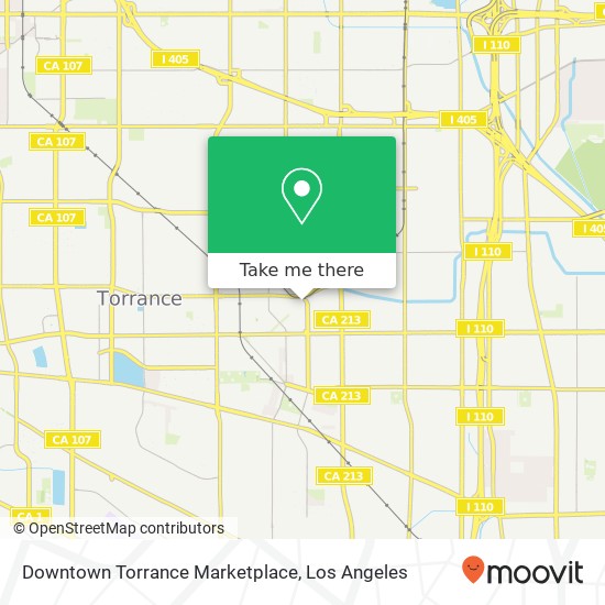 Downtown Torrance Marketplace map