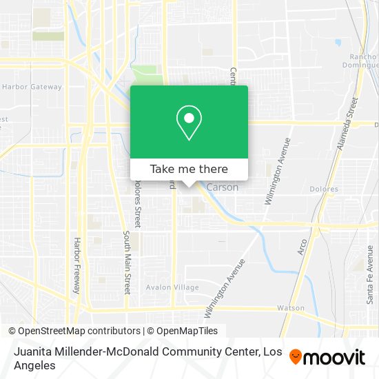 Juanita Millender-McDonald Community Center map