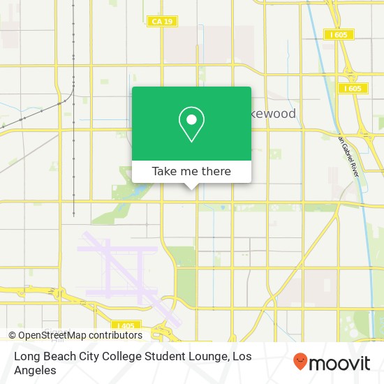 Long Beach City College Student Lounge map