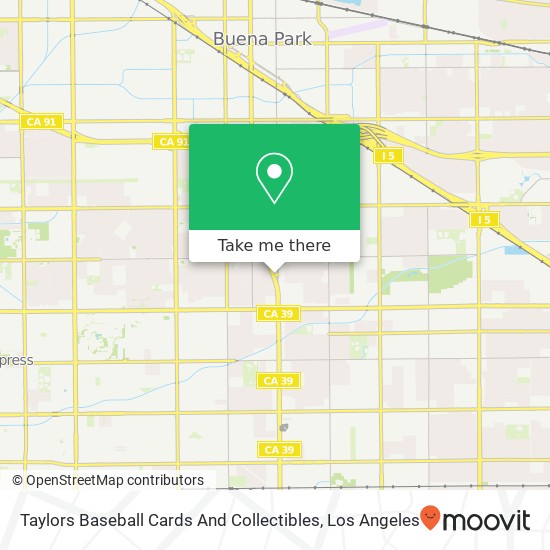 Mapa de Taylors Baseball Cards And Collectibles