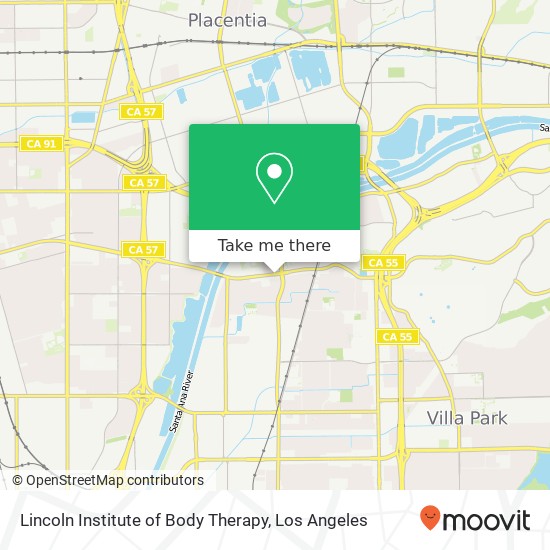 Lincoln Institute of Body Therapy map