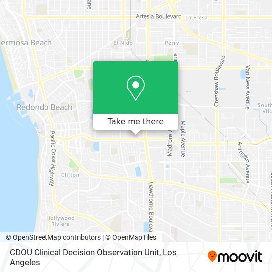 CDOU Clinical Decision Observation Unit map