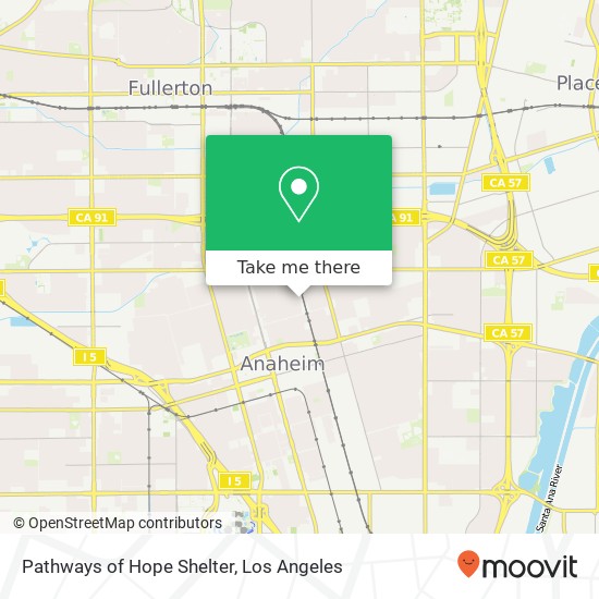 Pathways of Hope Shelter map