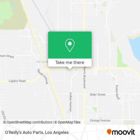 O'Reilly's Auto Parts map