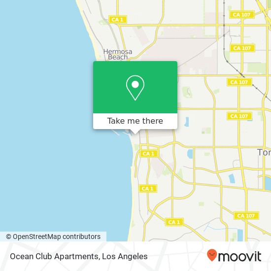 Ocean Club Apartments map