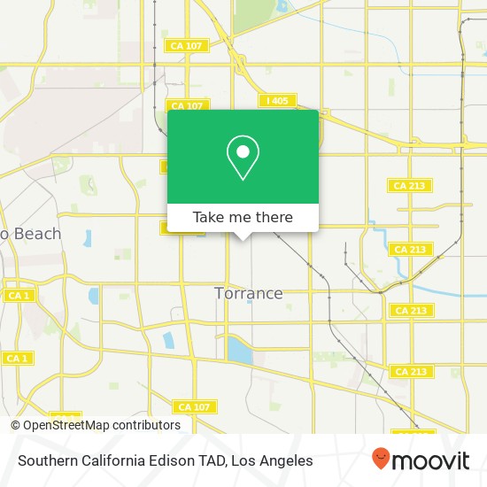 Mapa de Southern California Edison TAD