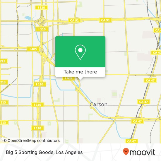 Big 5 Sporting Goods map