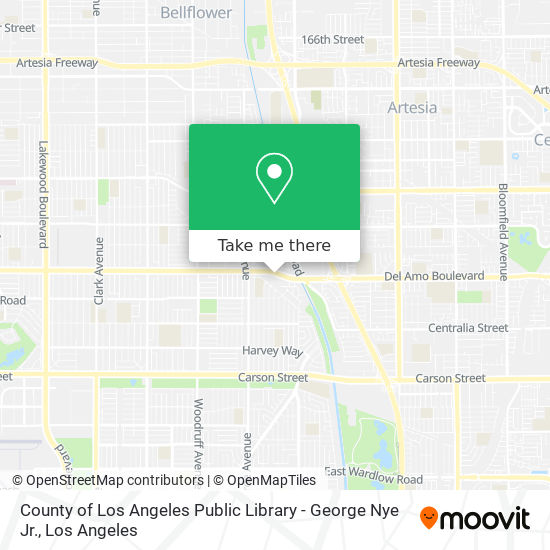 County of Los Angeles Public Library - George Nye Jr. map
