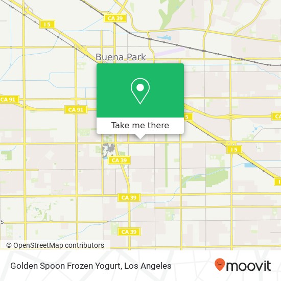 Golden Spoon Frozen Yogurt map