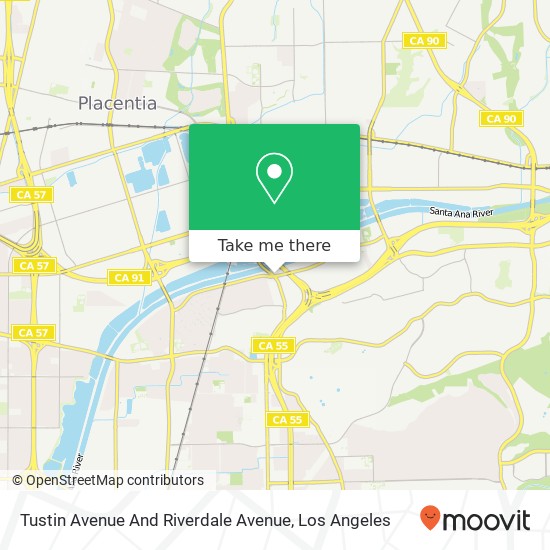 Mapa de Tustin Avenue And Riverdale Avenue