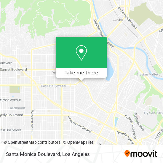 Mapa de Santa Monica Boulevard