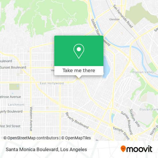 Santa Monica Boulevard map